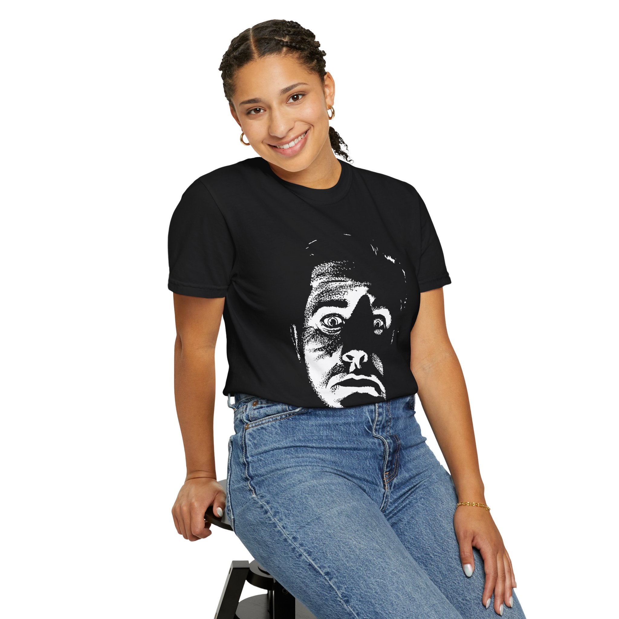 Ed Wood Face Unisex Garment-Dyed T-shirt