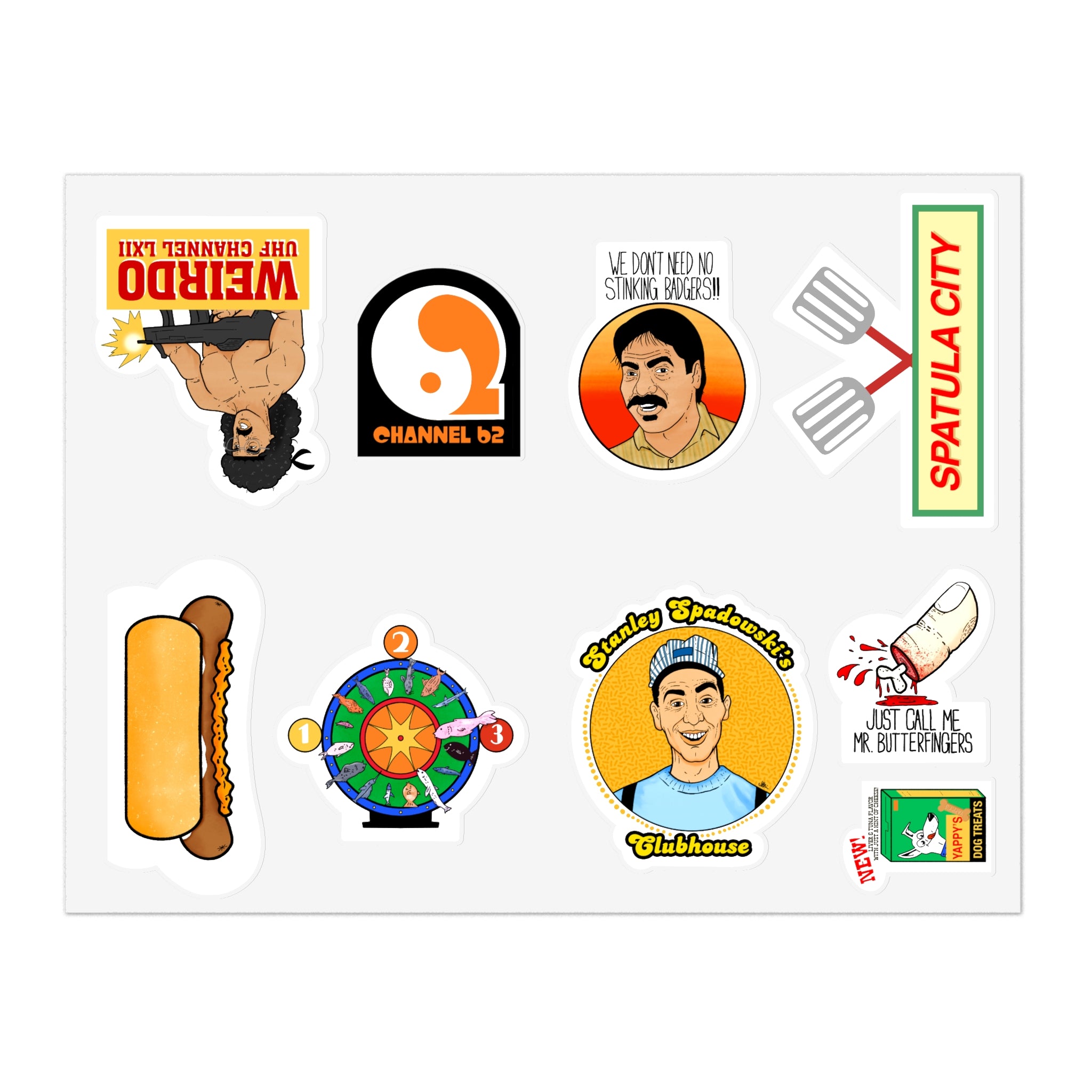 UHF Sticker Sheet