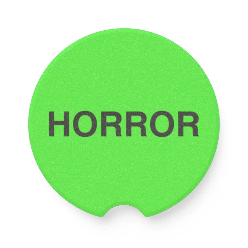 Horror Classic Green Video Store VHS Beta Laserdisc Movies Car Coasters