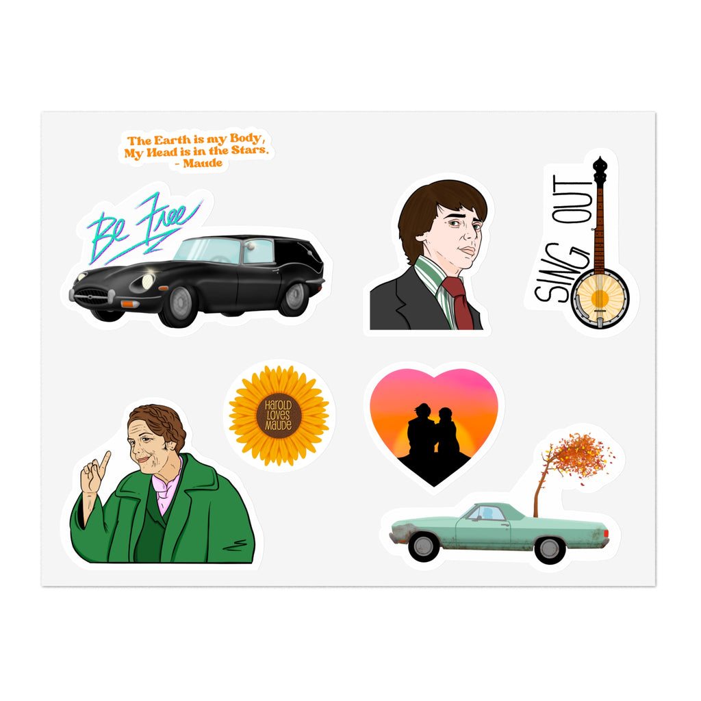 Harold and Maude Sticker Sheet