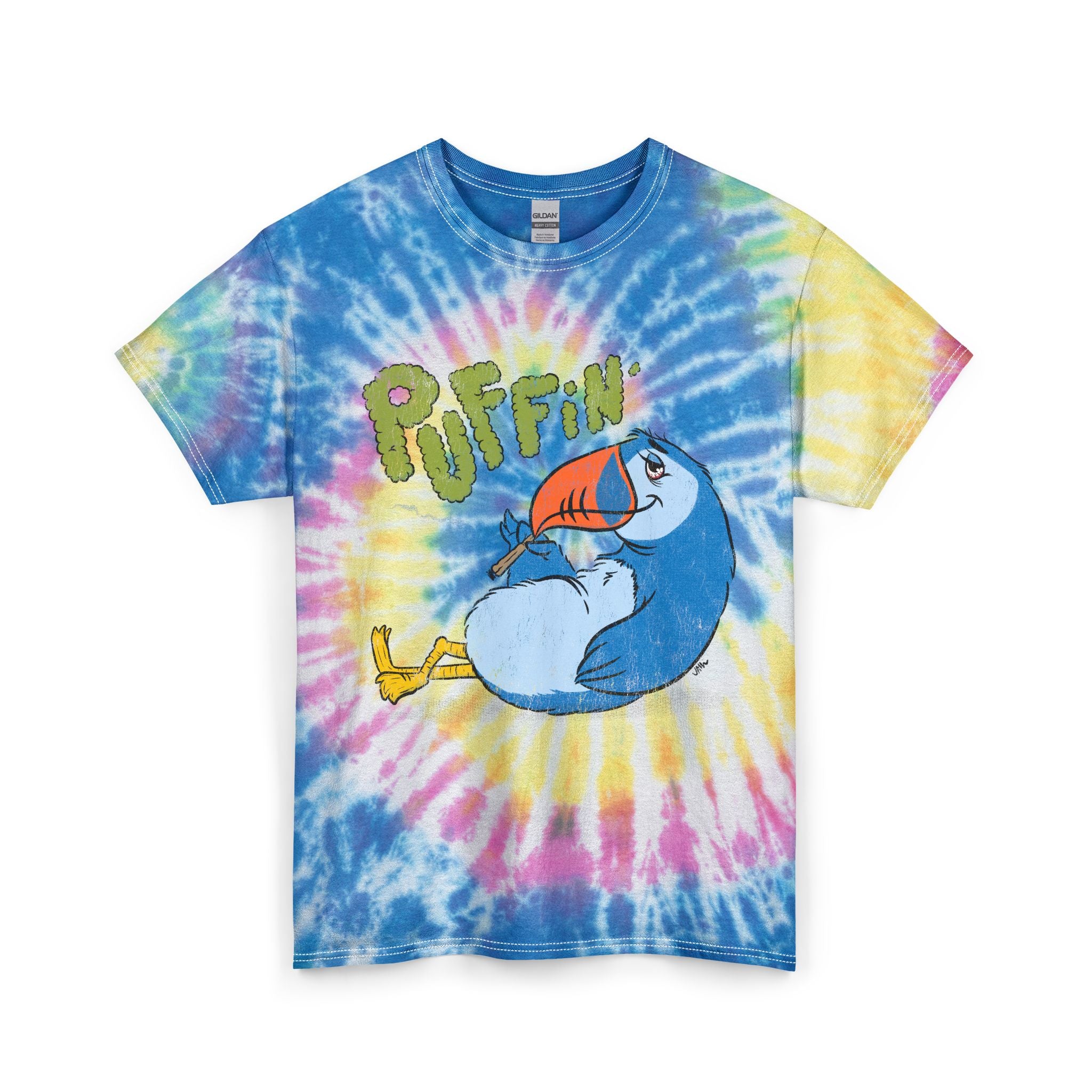 Puffin' Puffin Unisex Tie Dye Cotton Tee