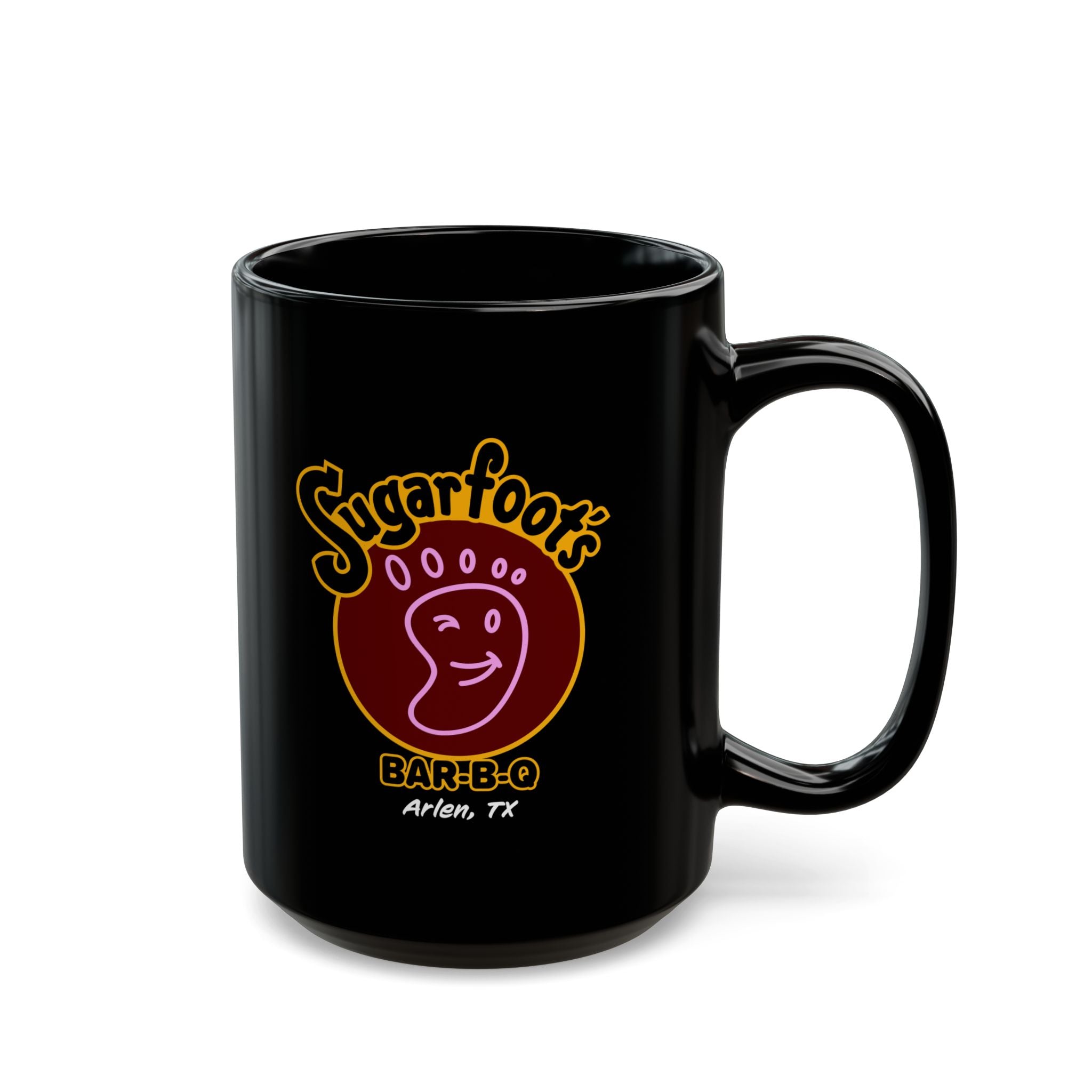 Sugarfoot's BBQ Black Mug 11/15oz
