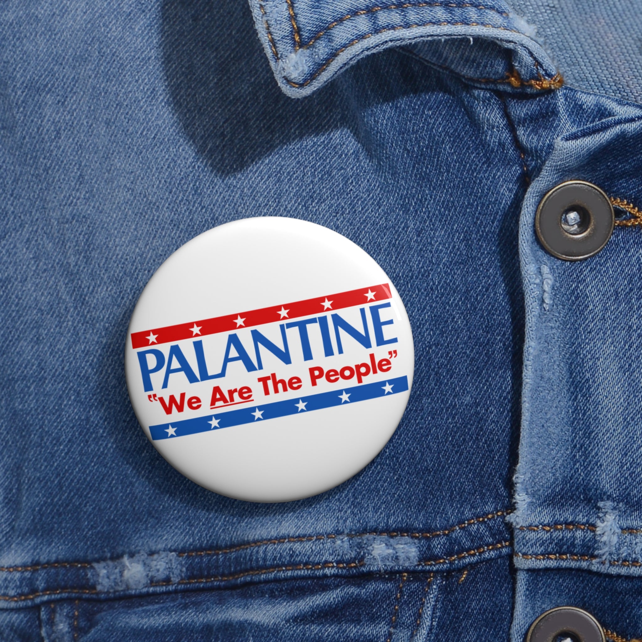 Palantine "We Are The People" Taxi Driver Alternate Campaign Button