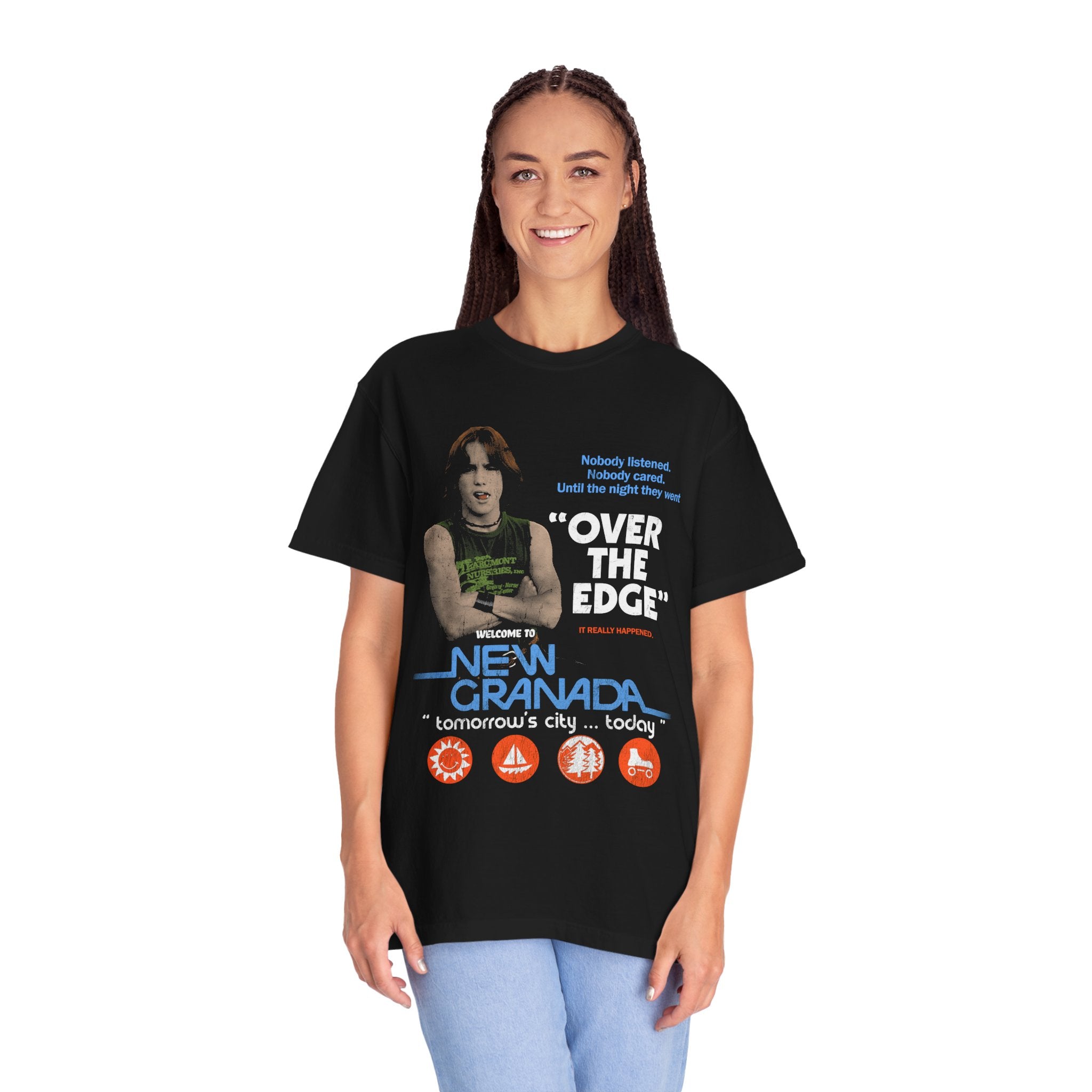 Over The Edge Cult Film Unisex Garment-Dyed T-shirt