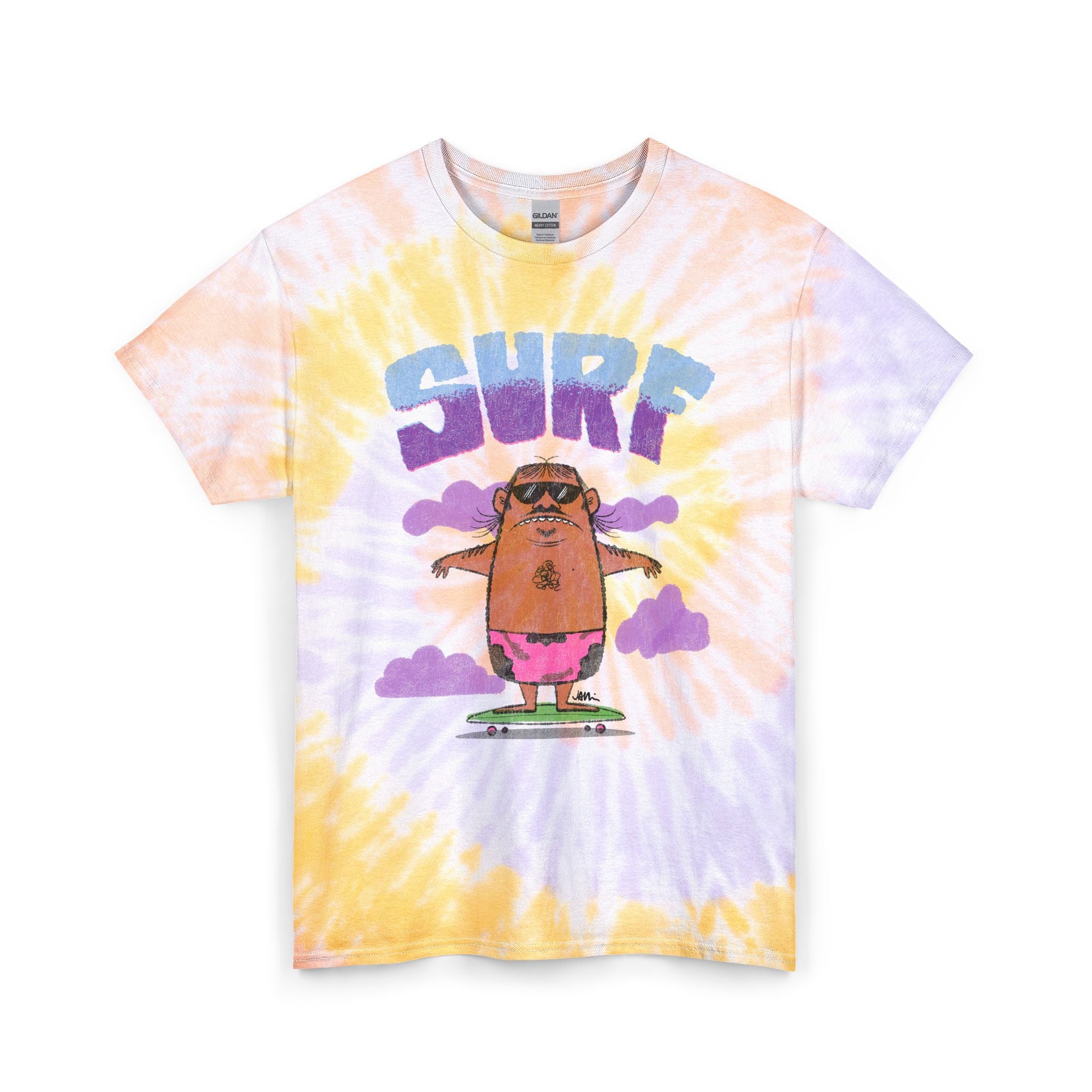 Sidewalk Surfin' Unisex Tie Dye Cotton Tee