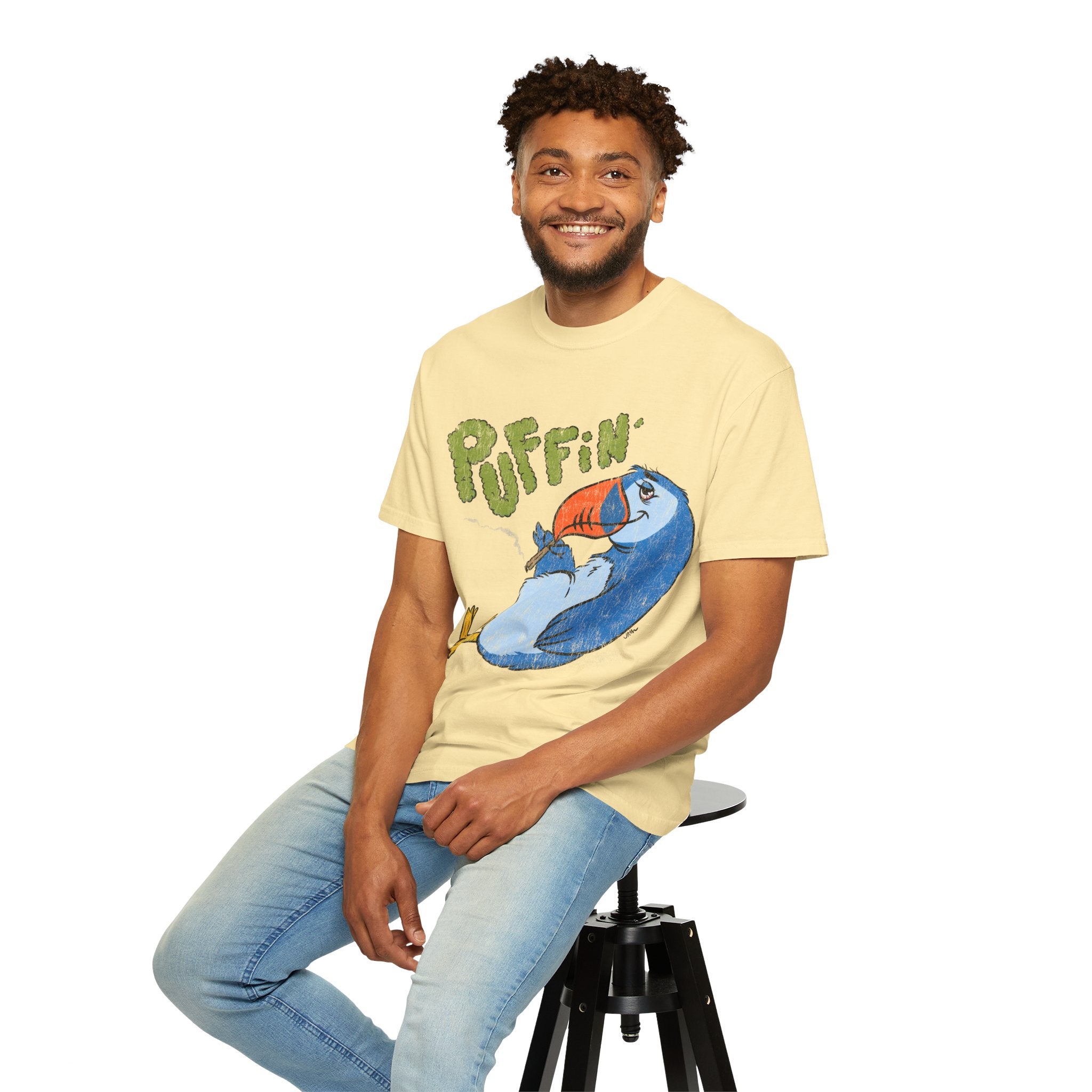 Puffin' Puffin Unisex Garment-Dyed T-shirt