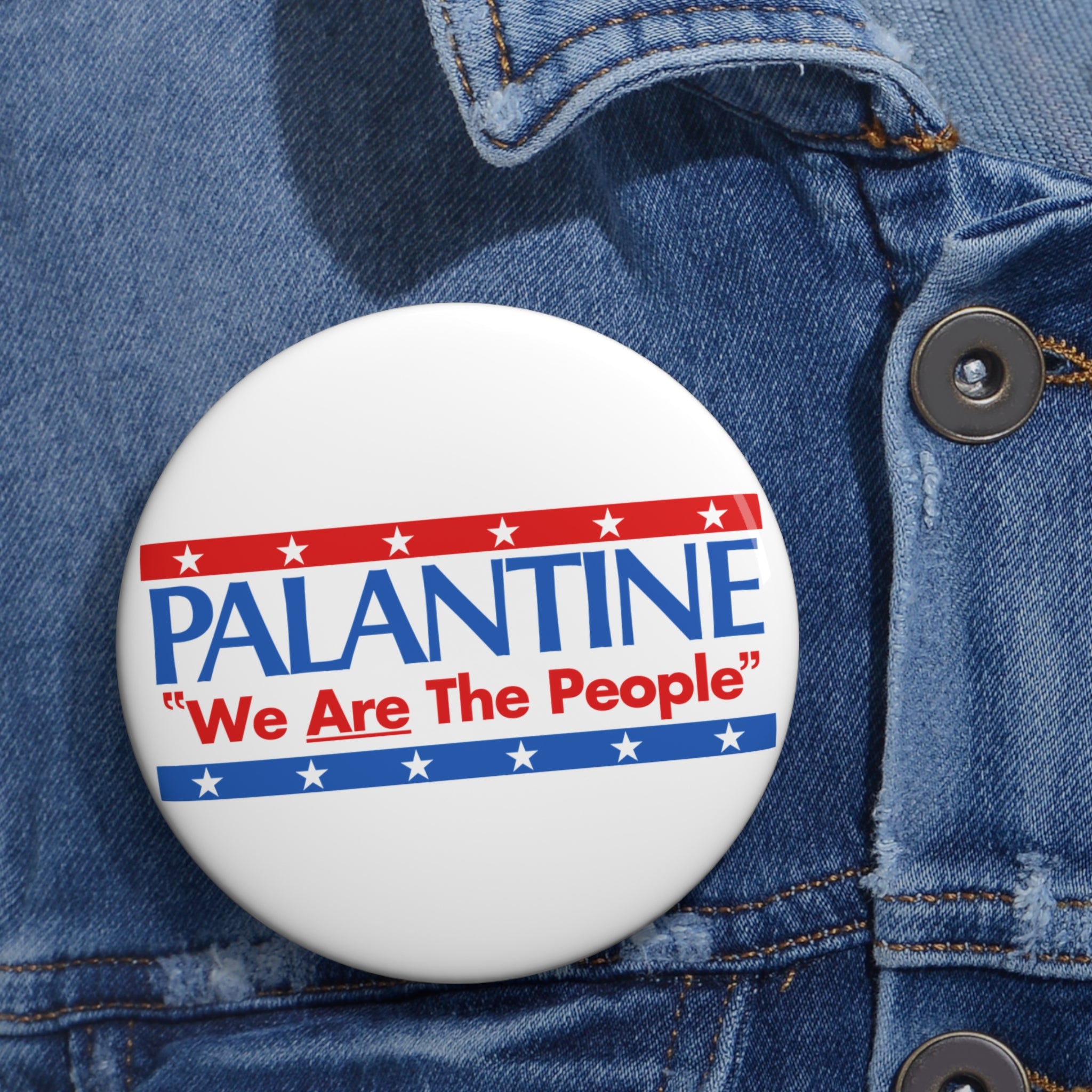 Palantine "We Are The People" Taxi Driver Alternate Campaign Button