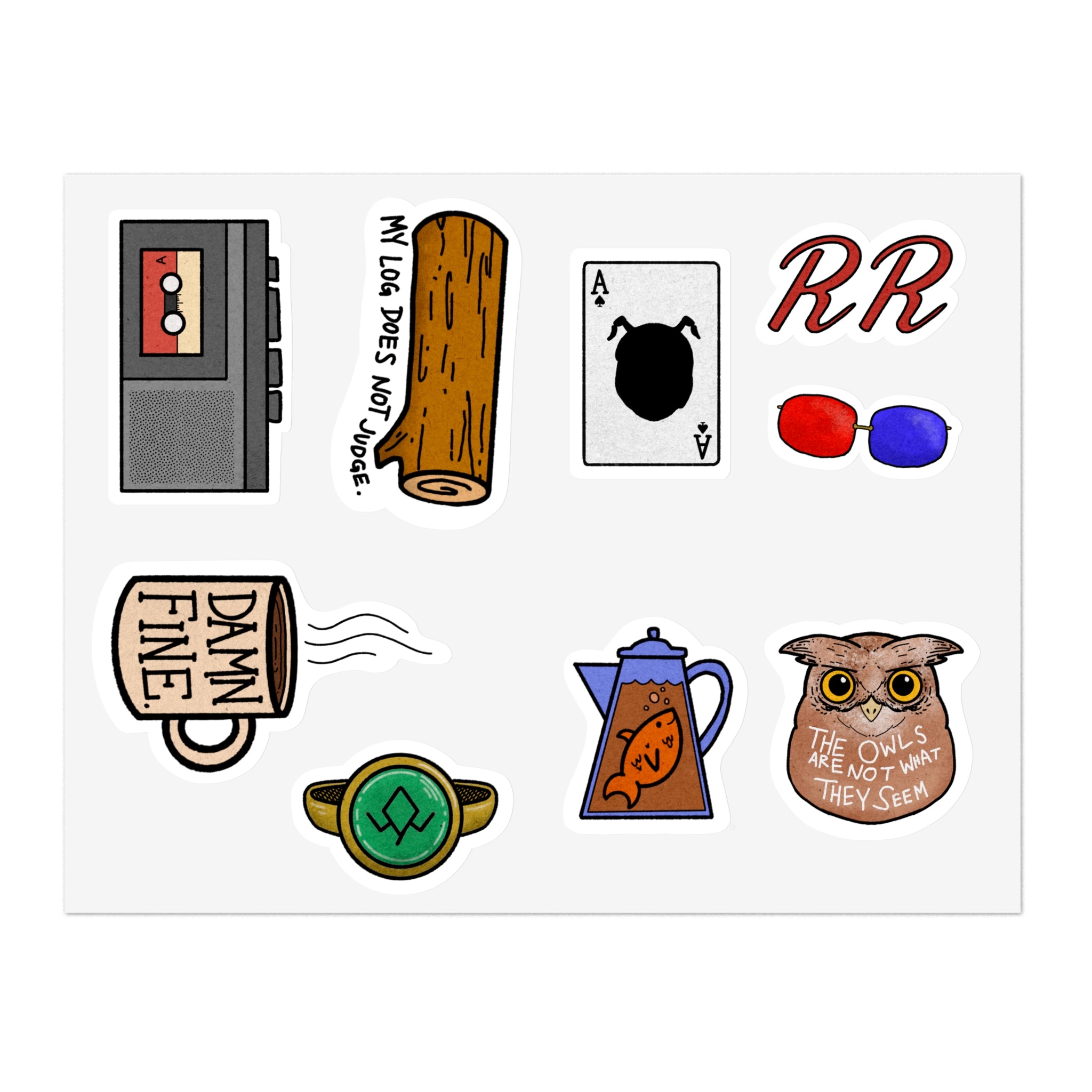 Twin Peaks Sticker Sheet