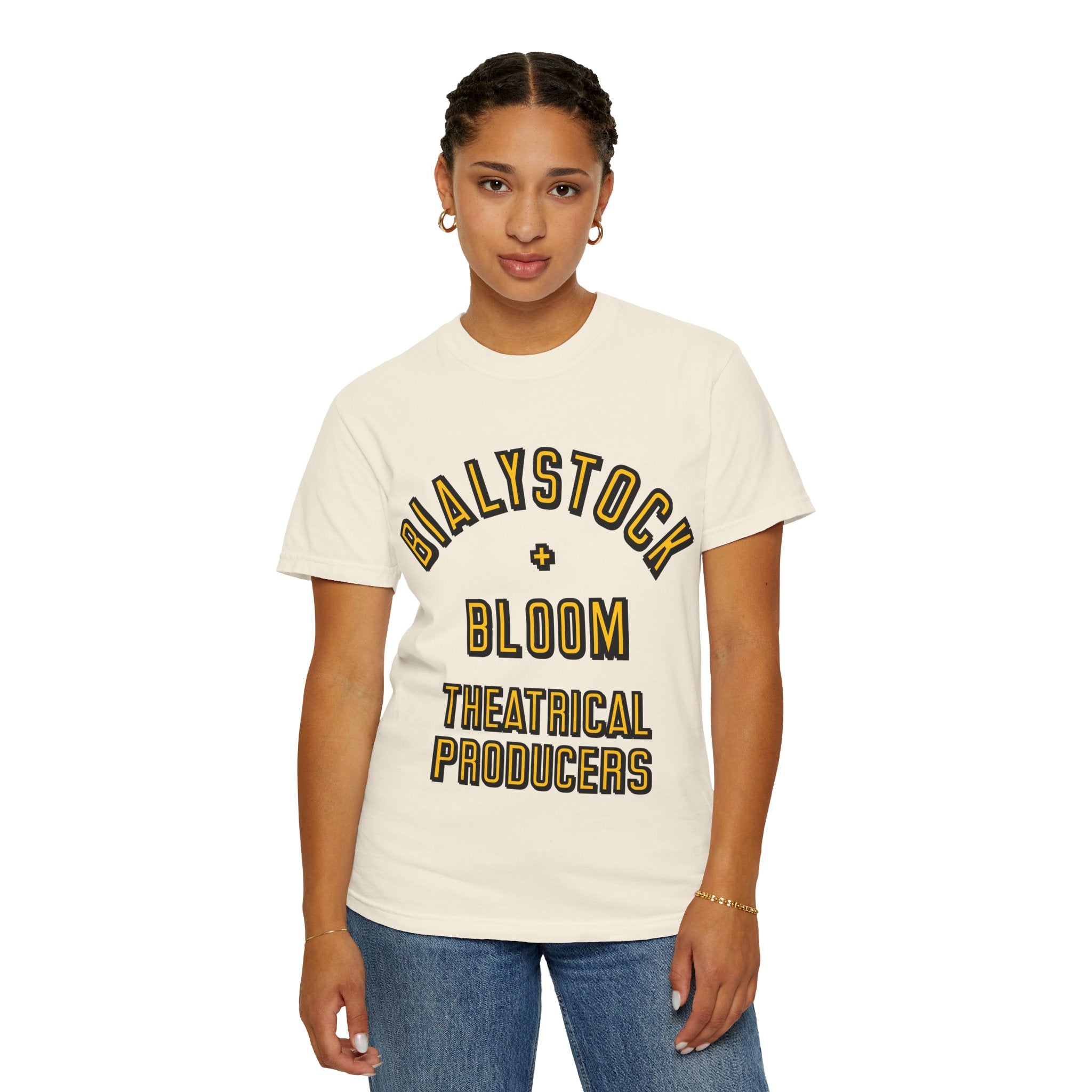 Bialystock & Bloom Mel Brooks' THE PRODUCERS Unisex Garment-Dyed T-shirt