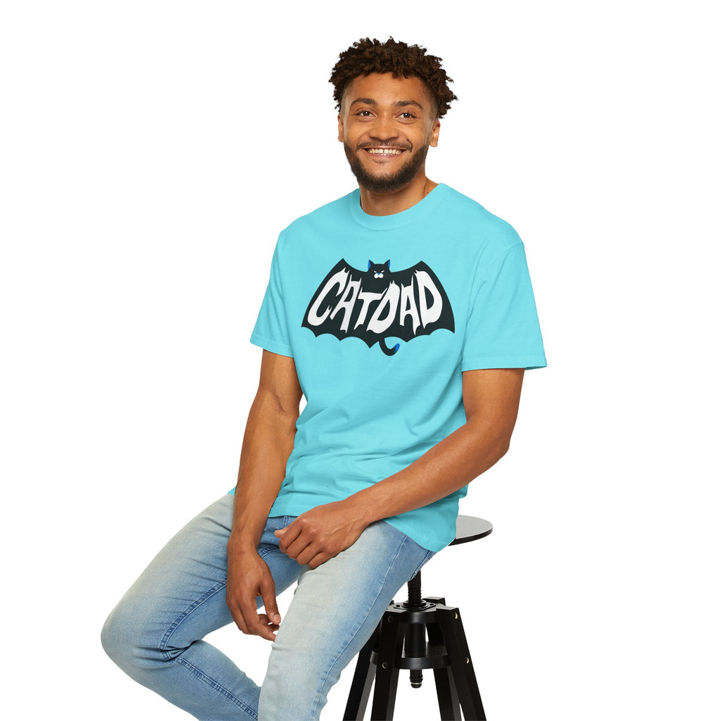 Catdad Super Hero Unisex Garment-Dyed T-shirt