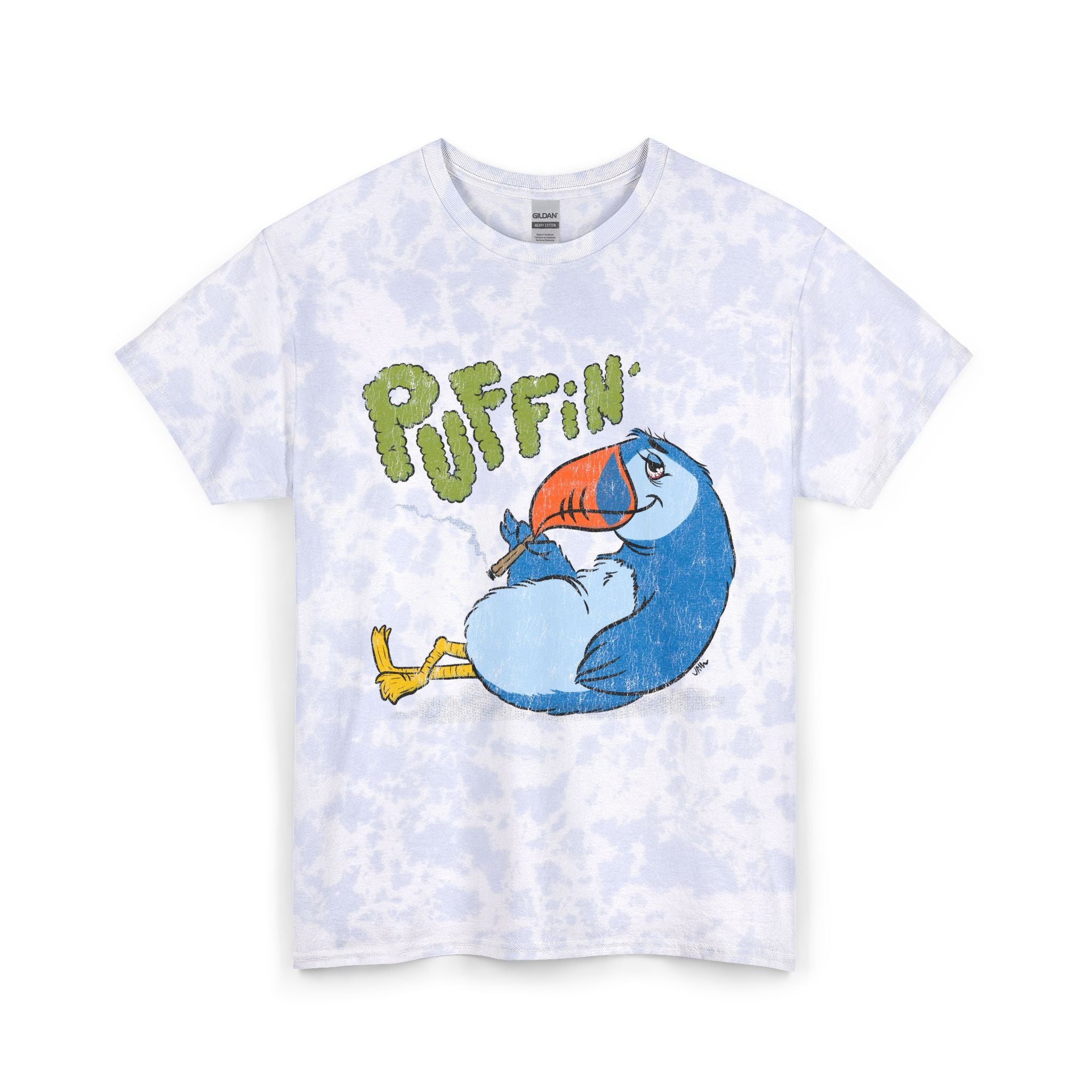 Puffin' Puffin Unisex Tie Dye Cotton Tee