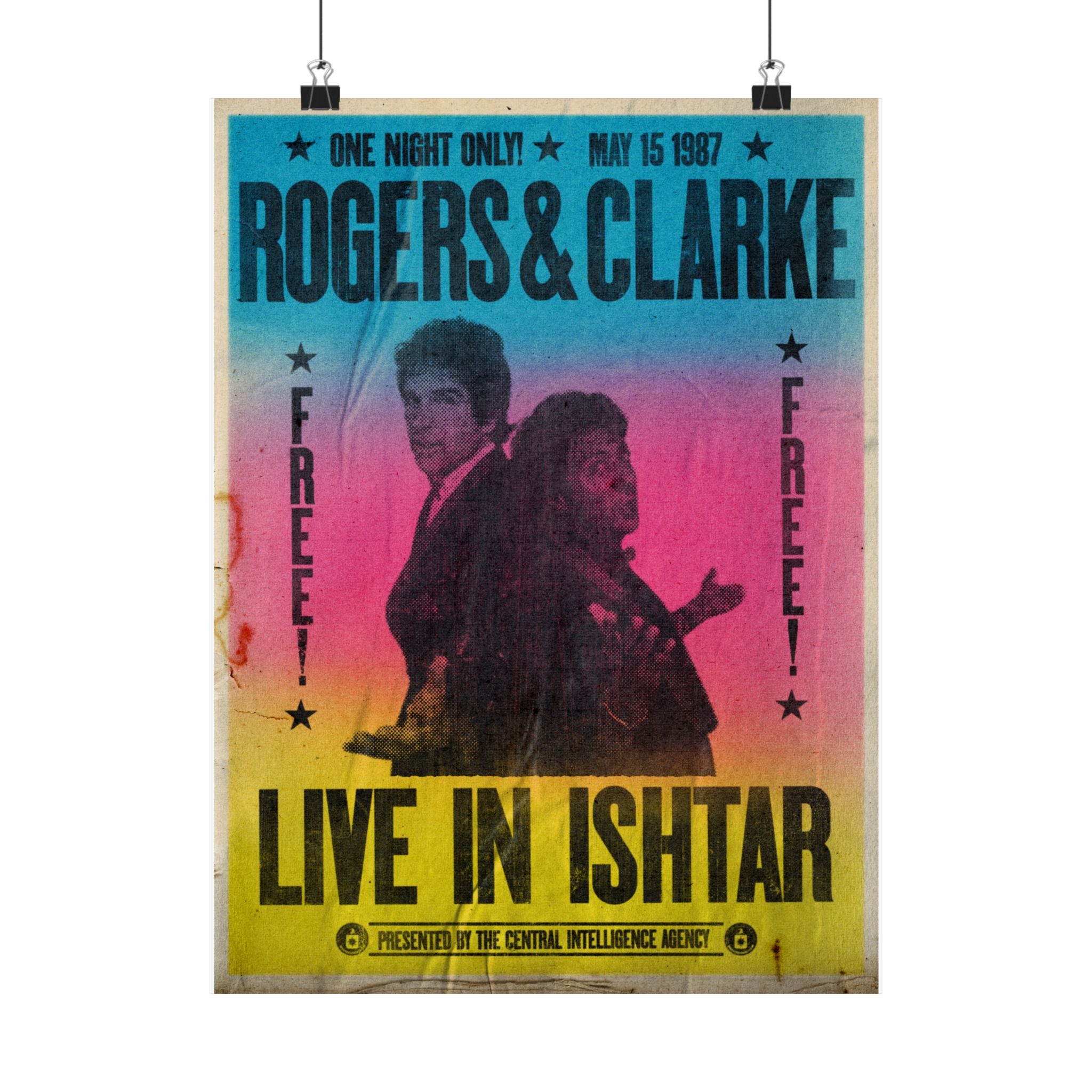 Rogers & Clarke Live in Ishtar Aged Version Matte Vertical Posters
