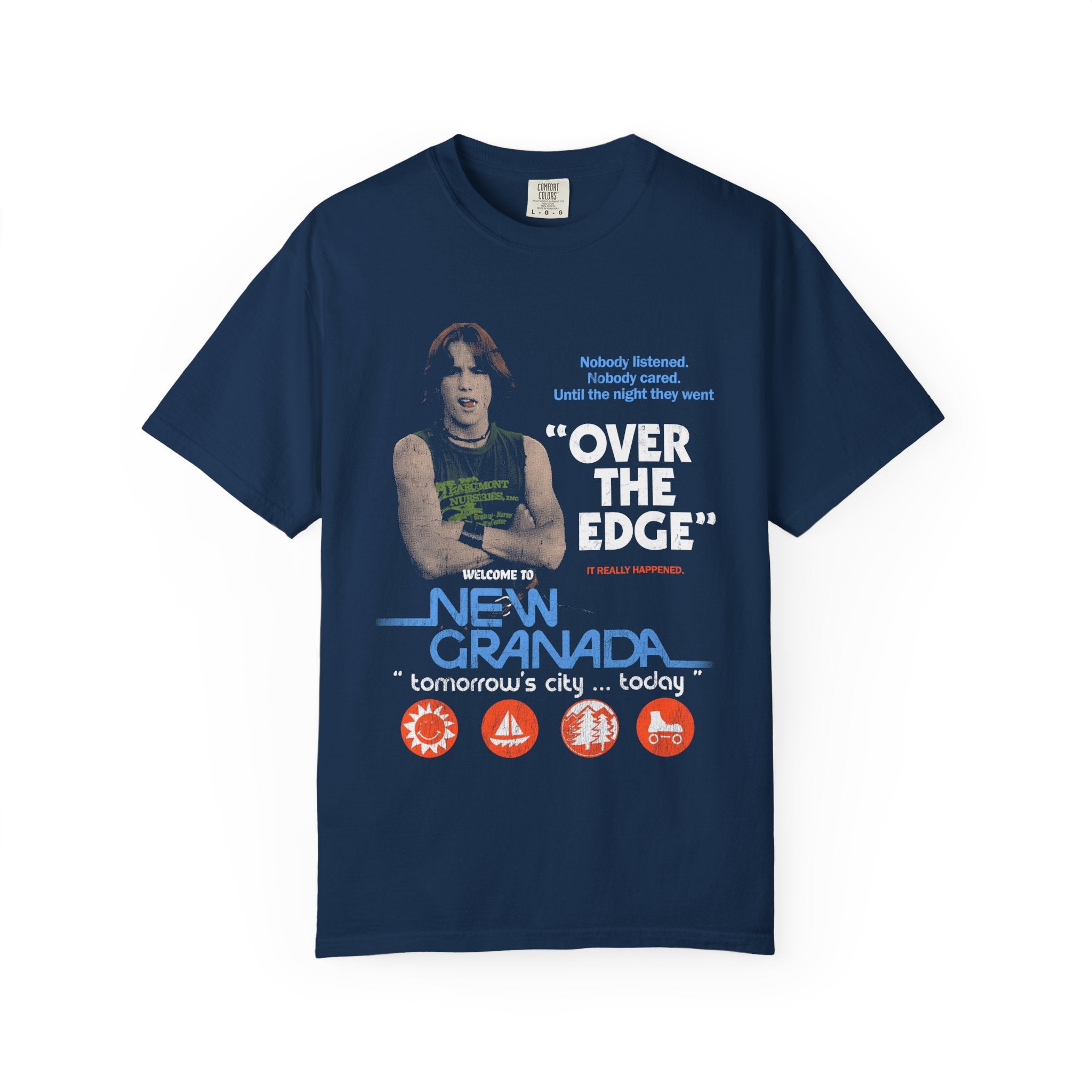 Over The Edge Cult Film Unisex Garment-Dyed T-shirt
